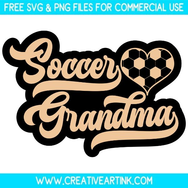 Free Soccer Grandma SVG Cut File
