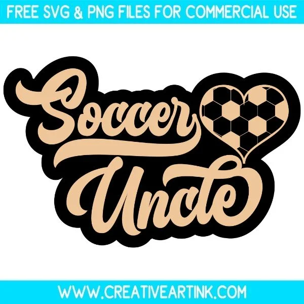 Free Soccer Uncle SVG Cut File