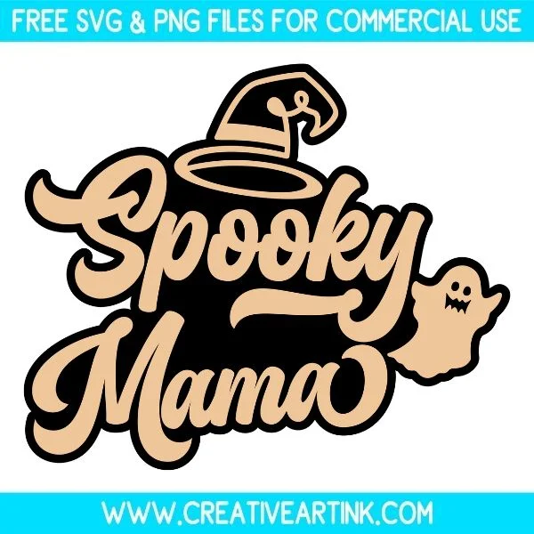 Free Spooky Mama SVG Cut File