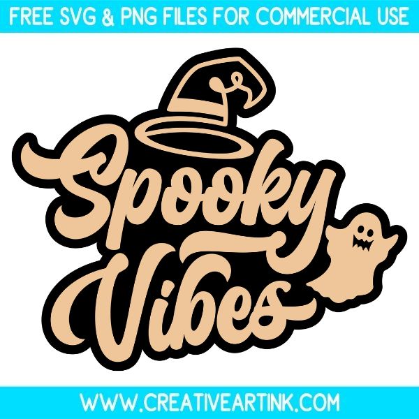 Free Spooky Vibes SVG Cut File