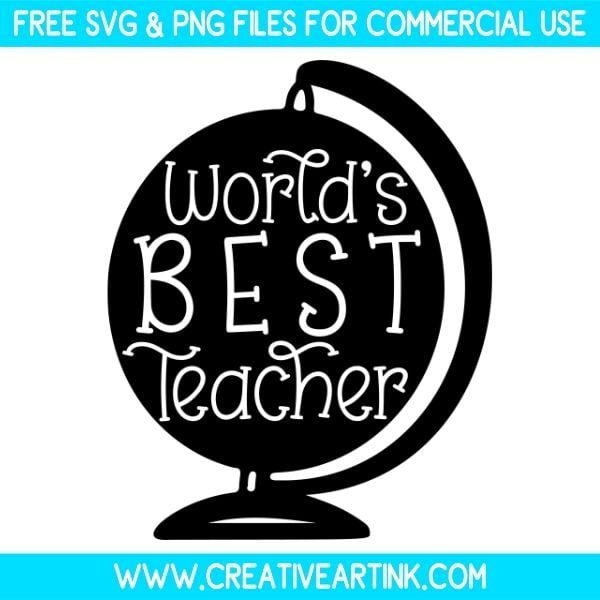 Free World's Best Teacher SVG Cut File