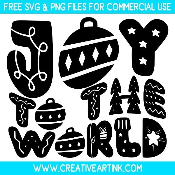 Free Joy To The World SVG Cut File