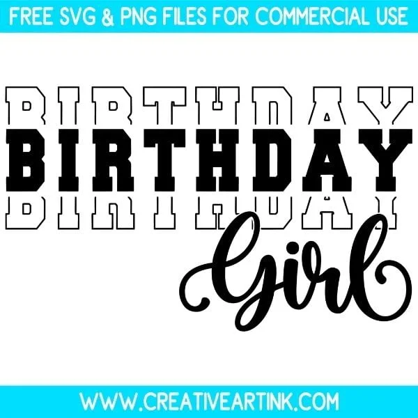 Birthday Girl SVG Free
