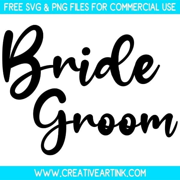 Free Bride And Groom SVG & PNG Design