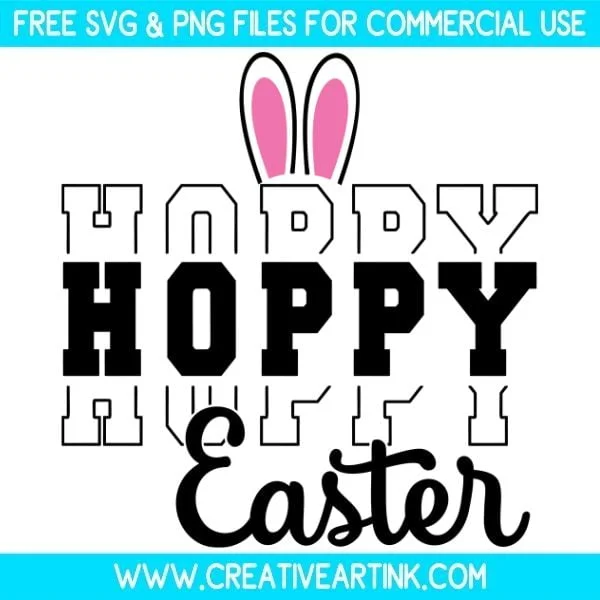 Hoppy Easter SVG Free