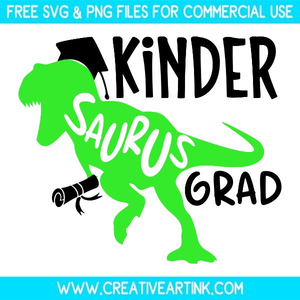 Free Kindergarten Saurus Graduation SVG & PNG