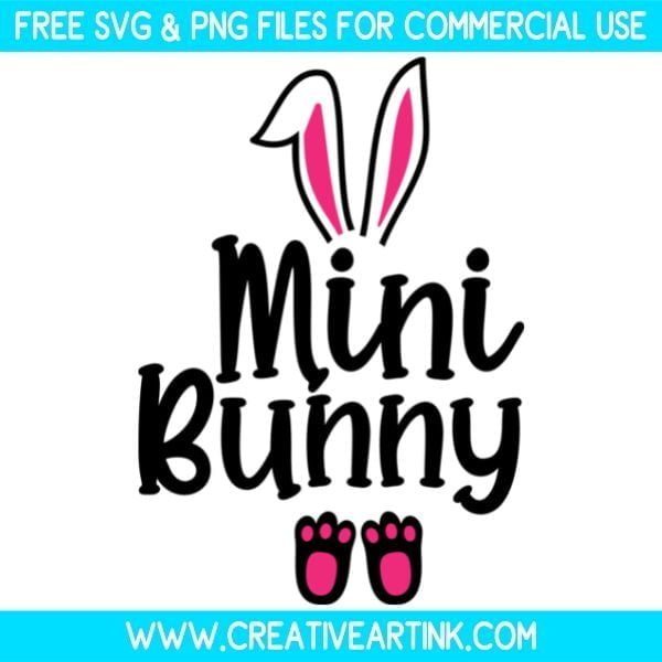 Mini Bunny SVG Free