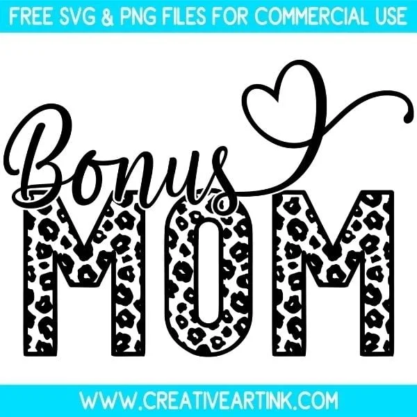 Free Leopard Print Bonus Mom SVG & PNG