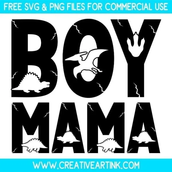 Free Dinosaur Boy Mama SVG & PNG