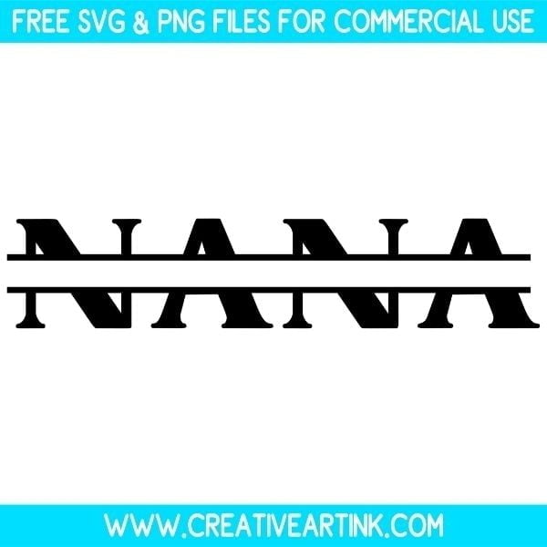 Free Split Nana SVG & PNG