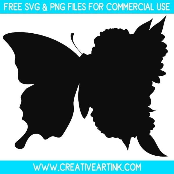Butterfly Silhouette SVG & PNG