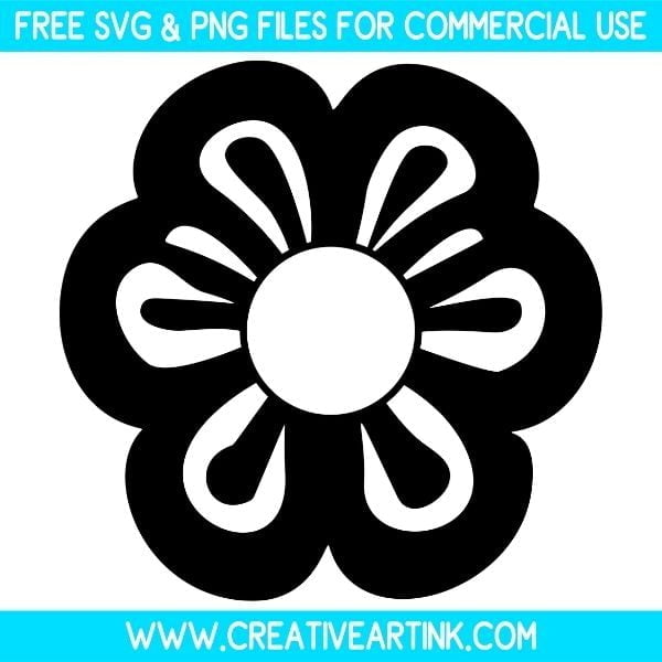 Flower Silhouette Free SVG & PNG Clipart Download