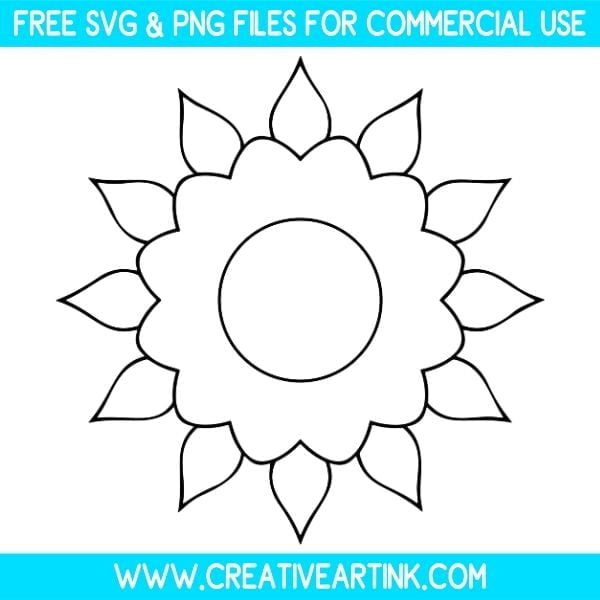 Flower Template Free SVG & PNG Clipart Download