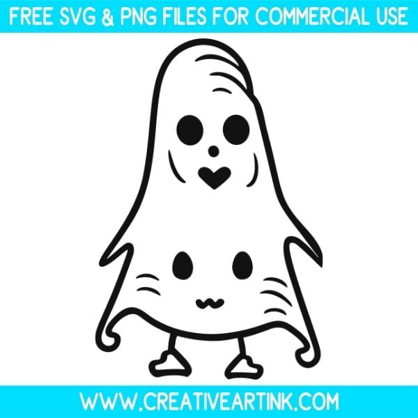 Cute Ghost SVG & PNG Clipart Free Download