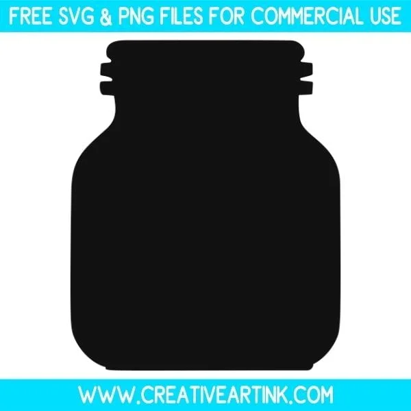 Jar Silhouette Free SVG & PNG Clipart Download