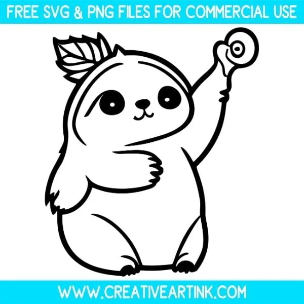 Sloth SVG & PNG Clipart Images Free Download