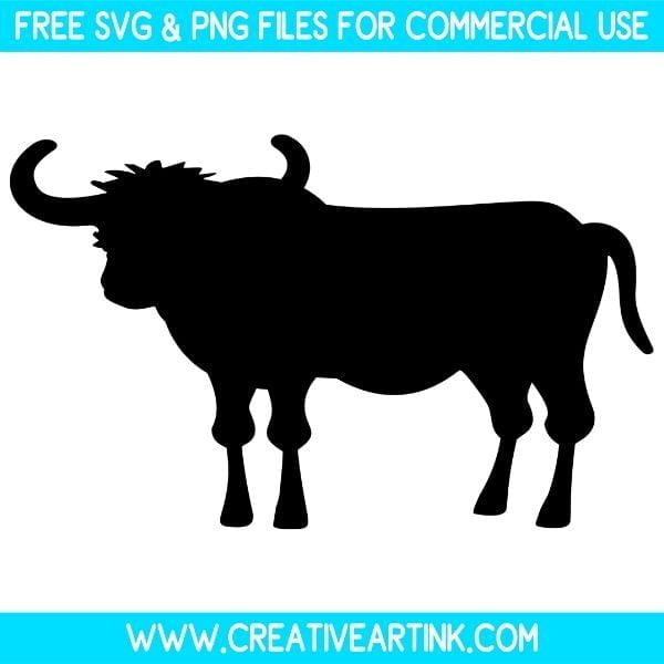 Buffalo Silhouette SVG & PNG Clipart Images Free