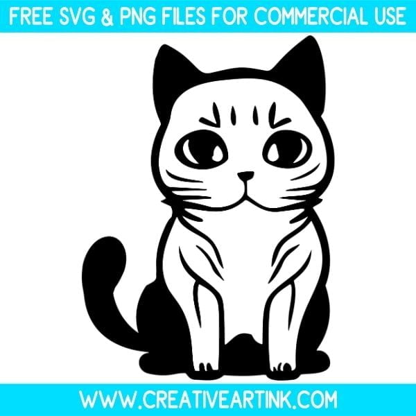 Cat Outline SVG & PNG Clipart Images Free Download