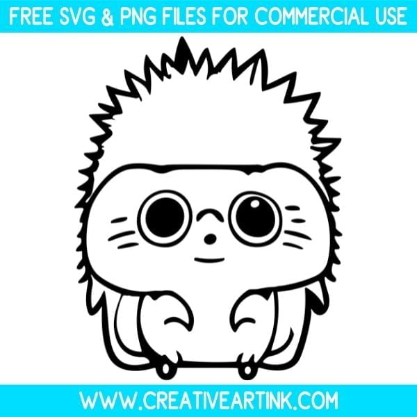 Cute Hedgehog SVG & PNG Clipart Images Free Download