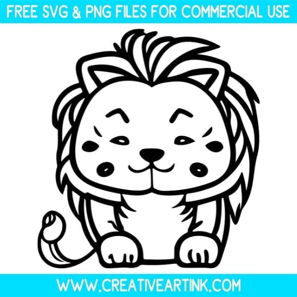 Cute Lion SVG & PNG Clipart Images Free Download