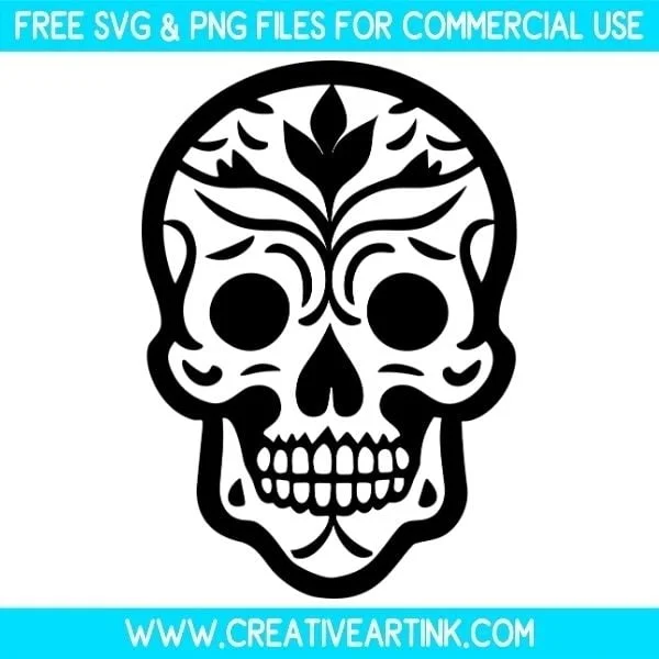 Sugar Skull SVG – Free SVG Files | Creativeartink.com