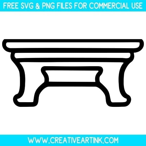 Table Outline SVG & PNG Clipart Images Free Download