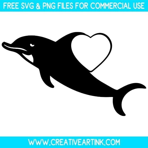 Dolphin Monogram SVG & PNG Images Free Download