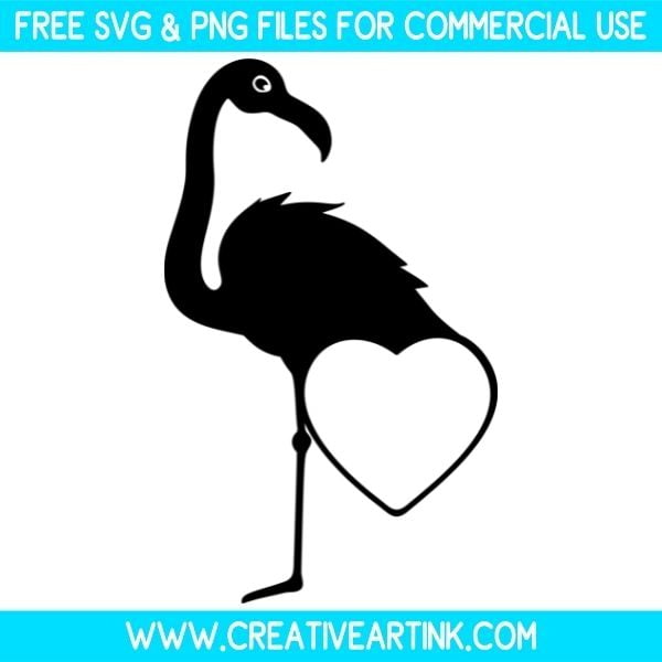 Flamingo Monogram SVG & PNG Images Free Download