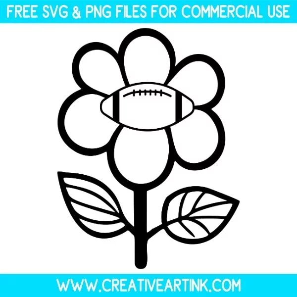 Football Daisy Theme SVG & PNG Clipart Free Download