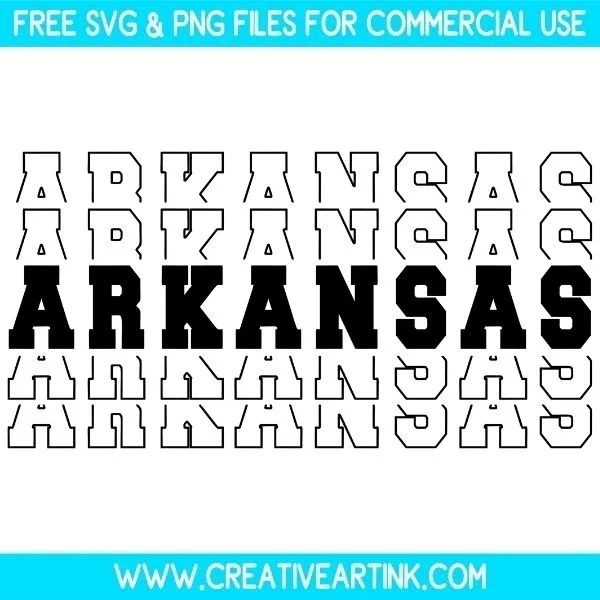 Arkansas SVG Cut & PNG Images Free Download