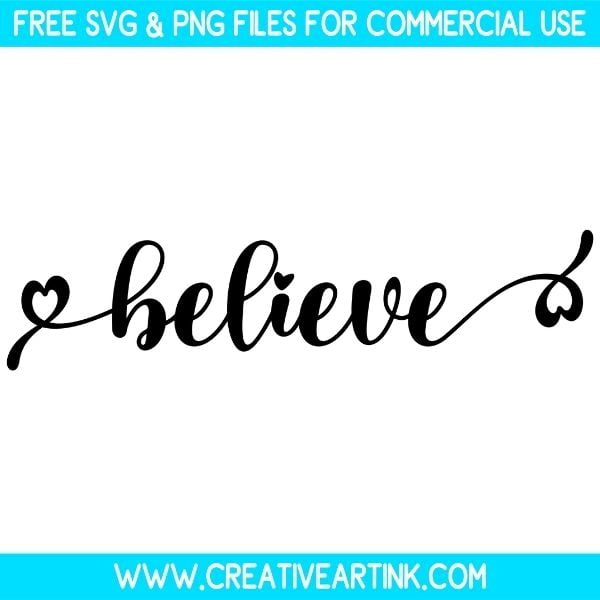Believe SVG & PNG Clipart Images Free Download