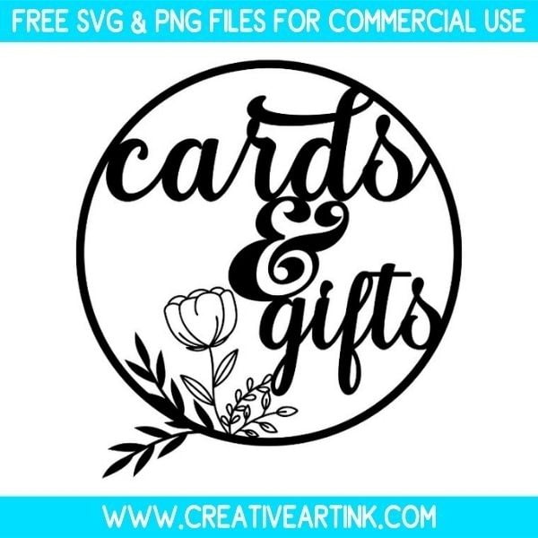 Floral Cards And Gifts Sign SVG & PNG Free Download