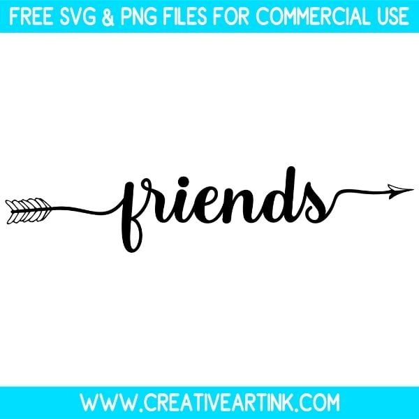 Friends SVG Cut & PNG Images Free Download