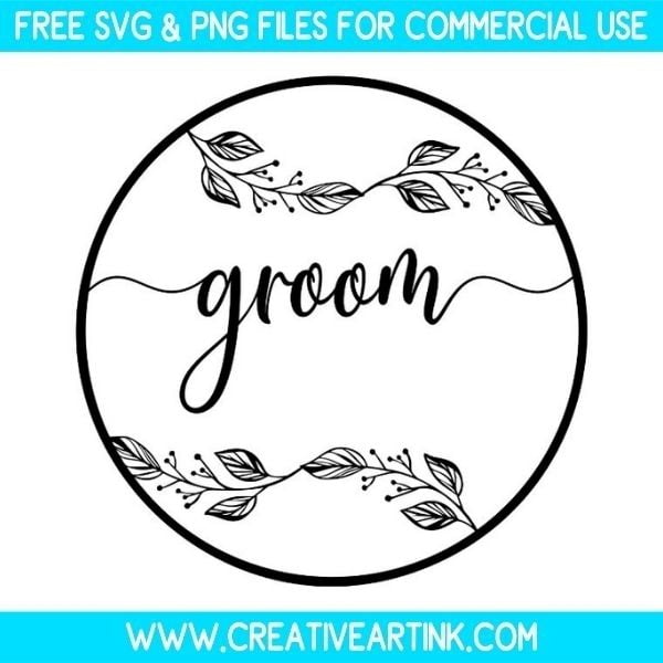 Floral Groom SVG & PNG Images Free Download