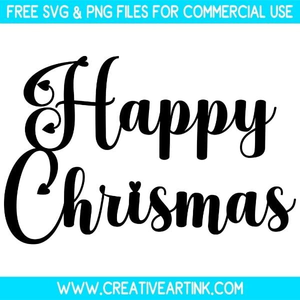 Happy Christmas SVG & PNG Clipart Images Free Download