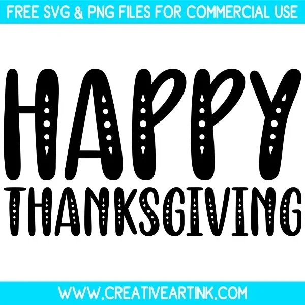 Happy Thanksgiving SVG & PNG Clipart Images Free Download