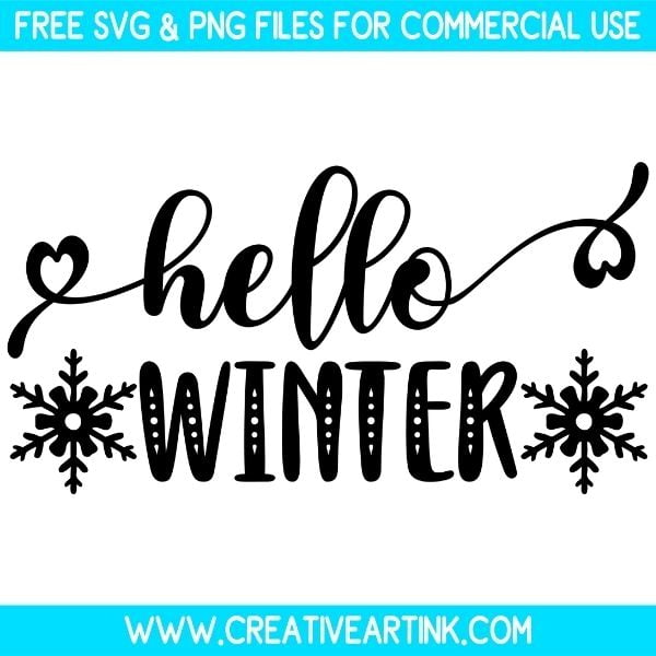 Hello Winter SVG & PNG Images Free Download