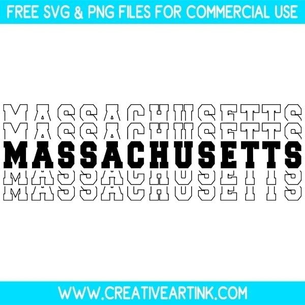 Massachusetts SVG Cut & PNG Images Free Download