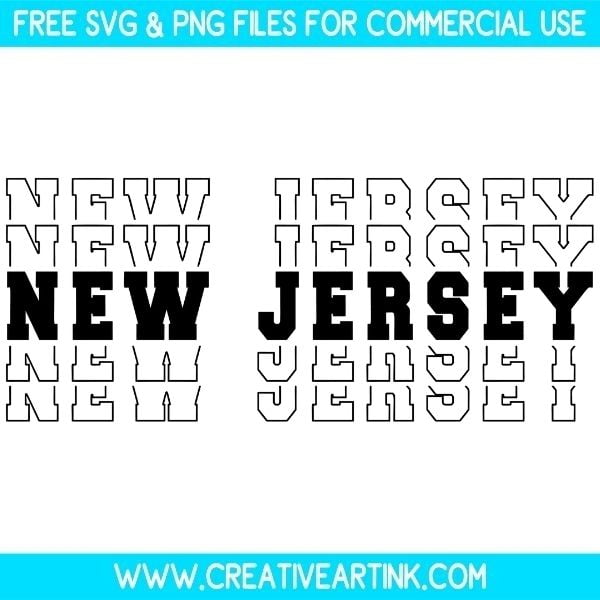 New Jersey SVG Cut & PNG Images Free Download