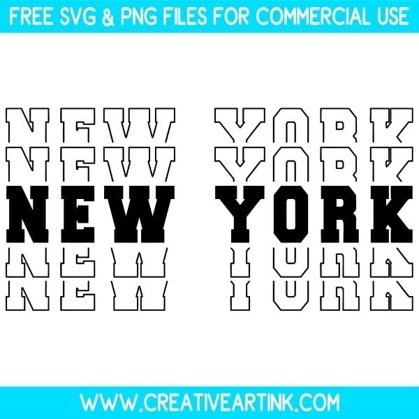 New York SVG Cut & PNG Images Free Download