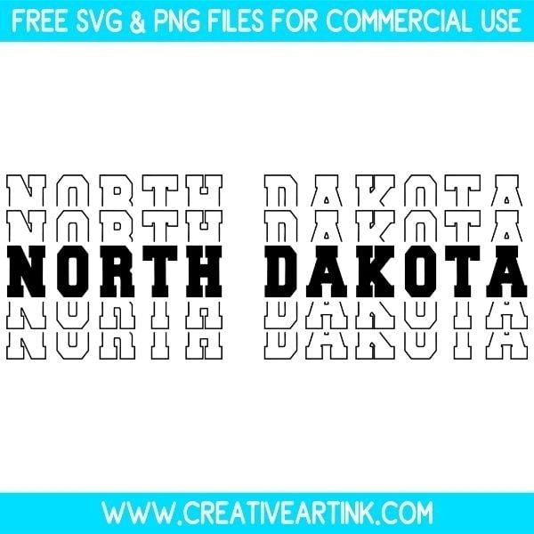 North Dakota SVG Cut & PNG Images Free Download