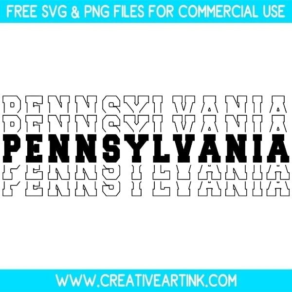 Pennsylvania SVG Cut & PNG Images Free Download