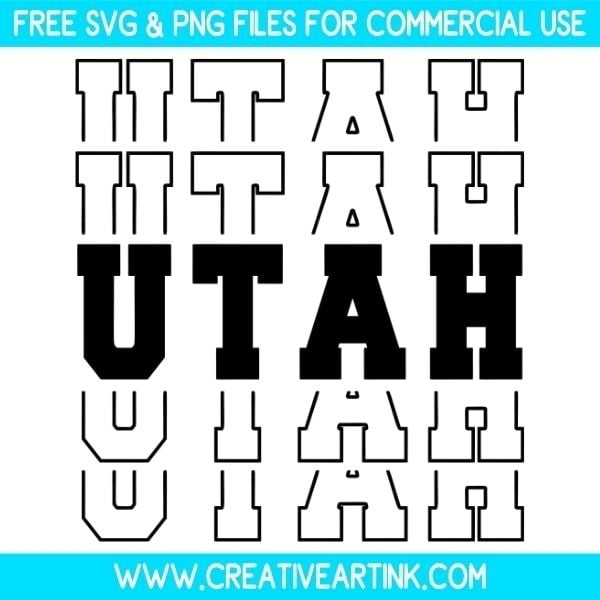 Utah SVG Cut & PNG Images Free Download