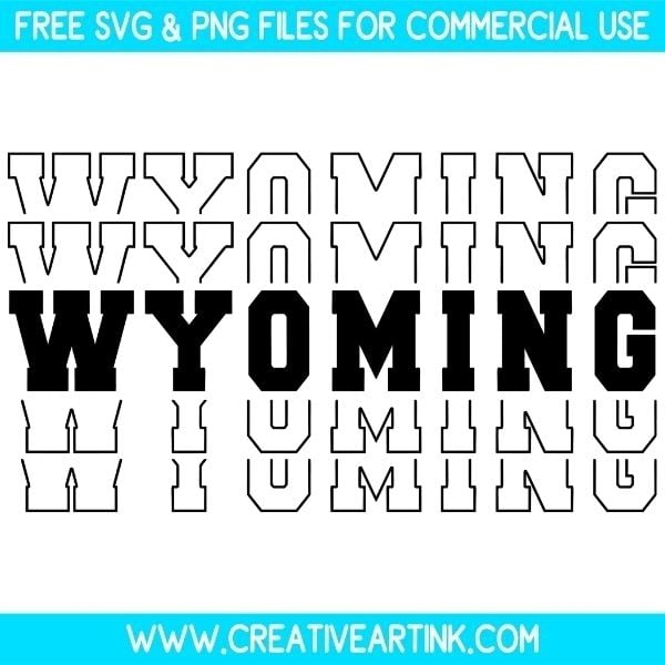 Wyoming SVG Cut & PNG Images Free Download