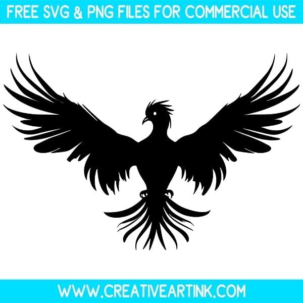 Phoenix Silhouette Free SVG & PNG Images Download