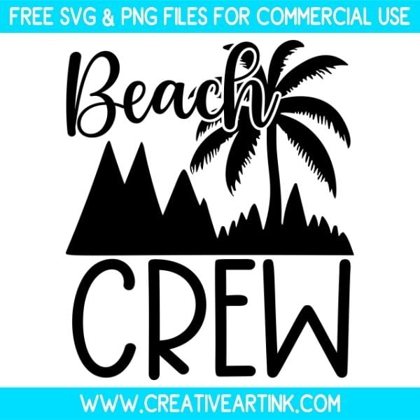 Beach Crew Free SVG & PNG Images Download