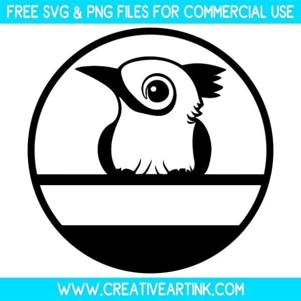Bird Split Monogram Free SVG & PNG Images Download