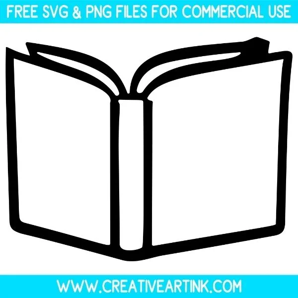 Book Outline Free SVG & PNG Images Download