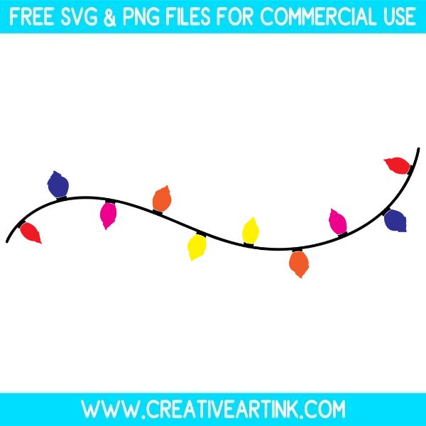 Christmas Lights Free SVG & PNG Clipart Images Download