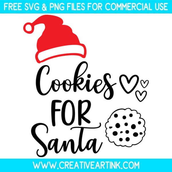 Cookies For Santa Free SVG & PNG Clipart Images Download